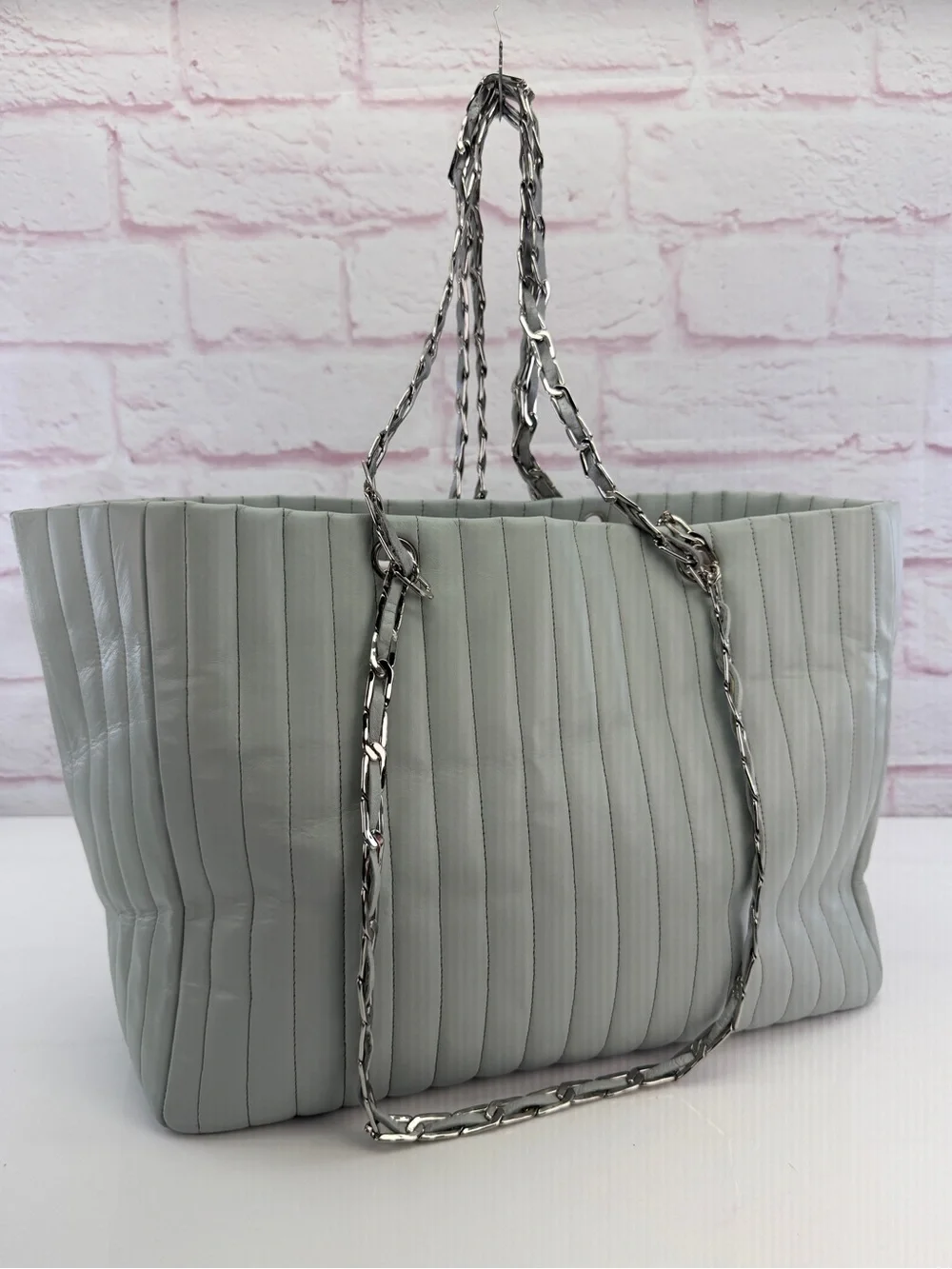 Chanel Mademoiselle Vertical Quilt Tote